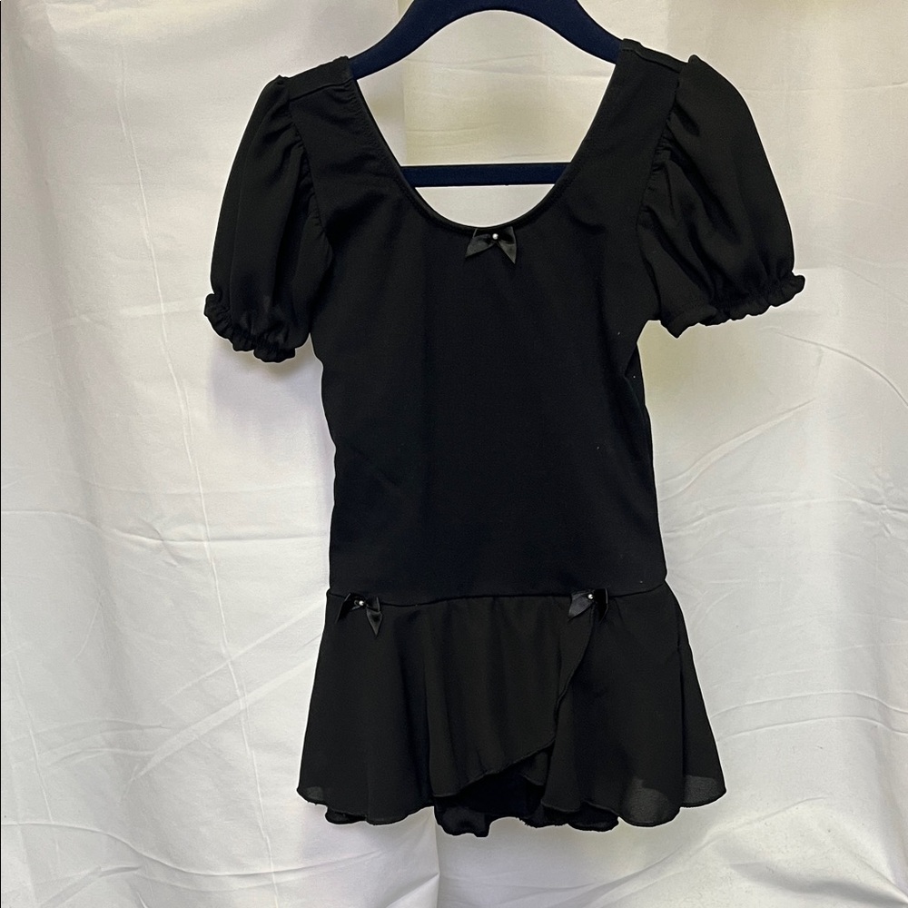 Danz in Motion girls black leotard tutu size 4-6